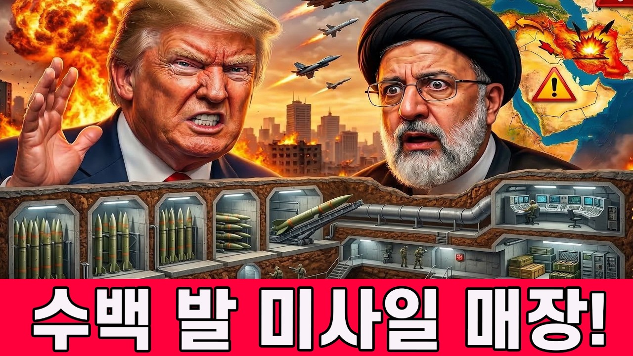 🚨 이란 지하 터널의 처참한 붕괴... 지하에 매장된 수백 발 미사일의 충격적인 진실