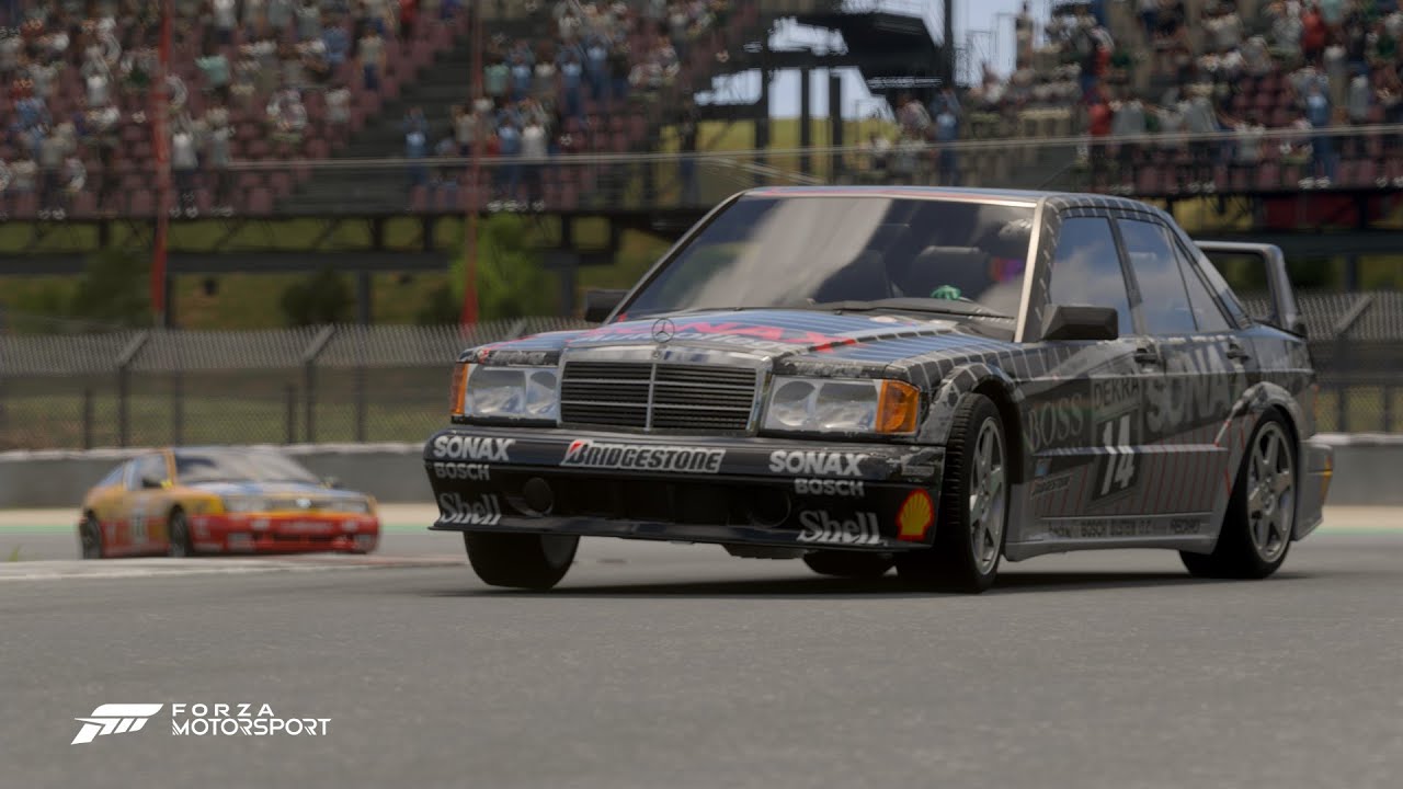 Mercedes Benz 190 E on Catalunya