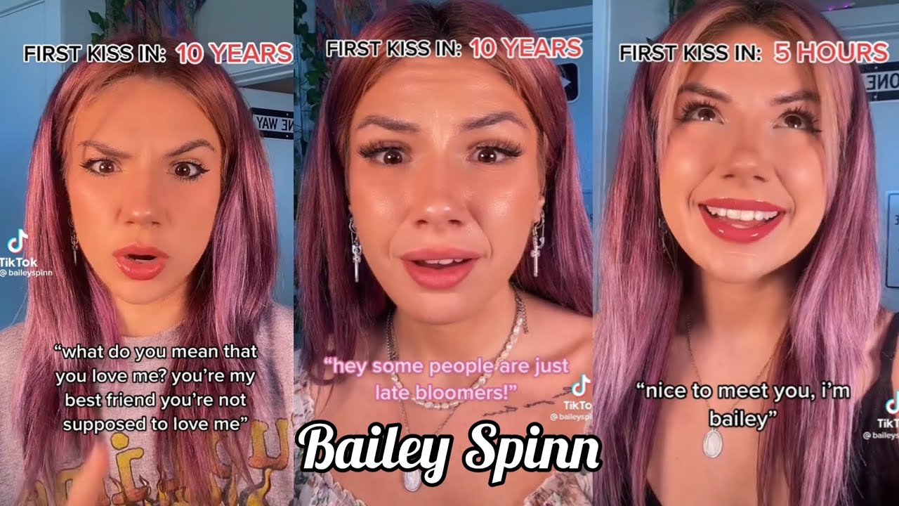 Bailey Spinn - You can see when you have your first kiss TikTok POV Compilation