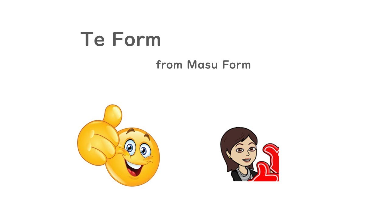 How to Convert to Te form from Masu form in Japanese