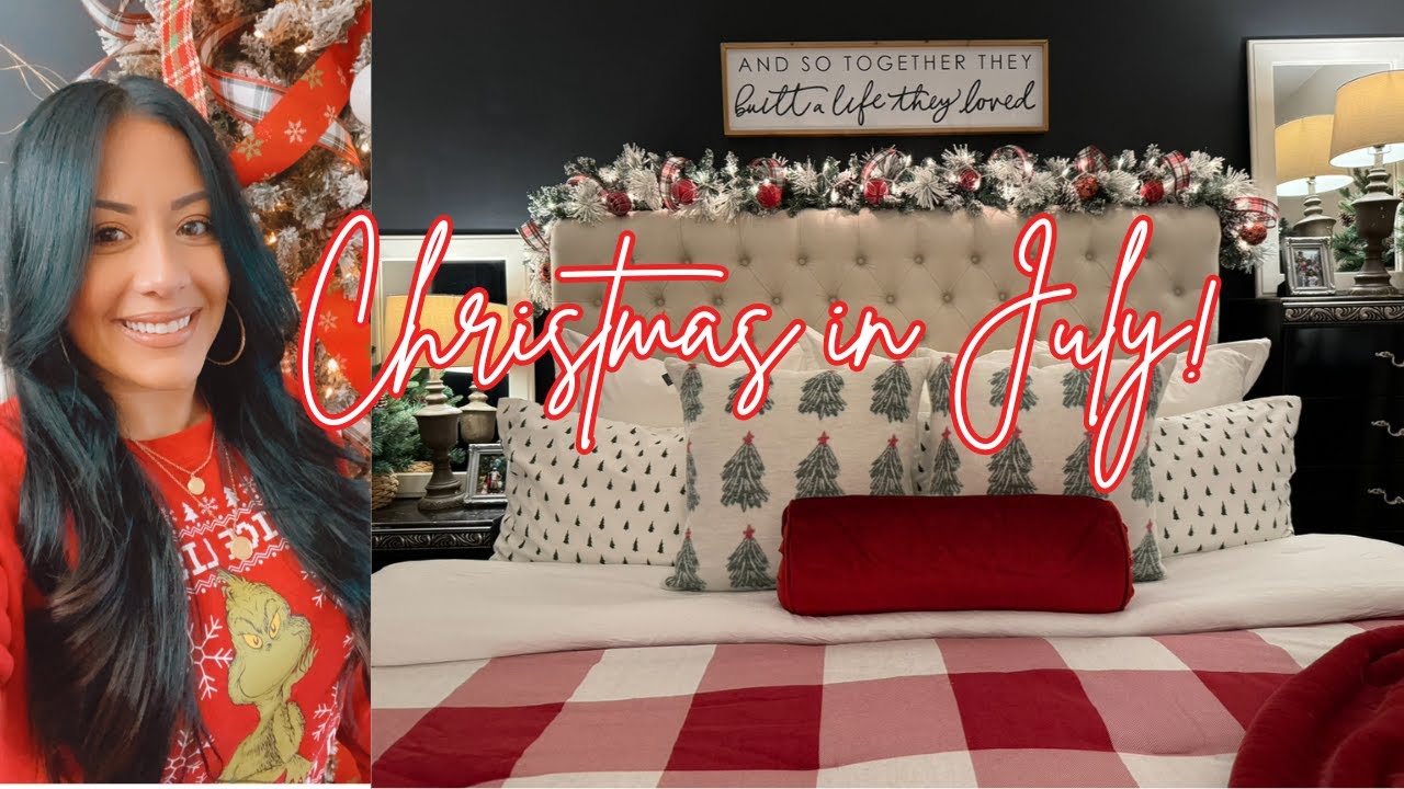 🎅🏼 CHRISTMAS IN JULY 2024 | DECORATE WITH ME | CHRISTMAS 2024 |  @ashleijaaron
