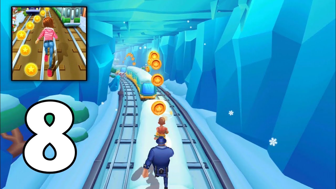 Subway Princess Runner| Gameplay Walkthrough - Part 8 - Frozen Gameplay - (Android,IOS) 