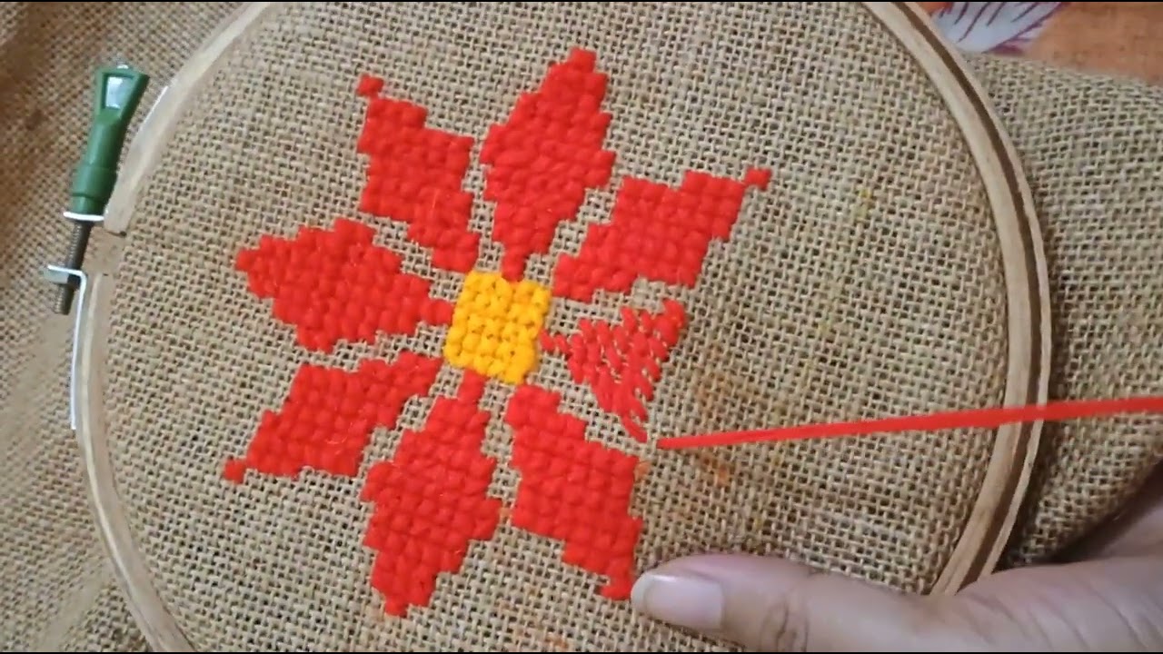 cross stitch design/ ason selai design/ beautiful flower design/plz subscribe to my Chanel 🙏