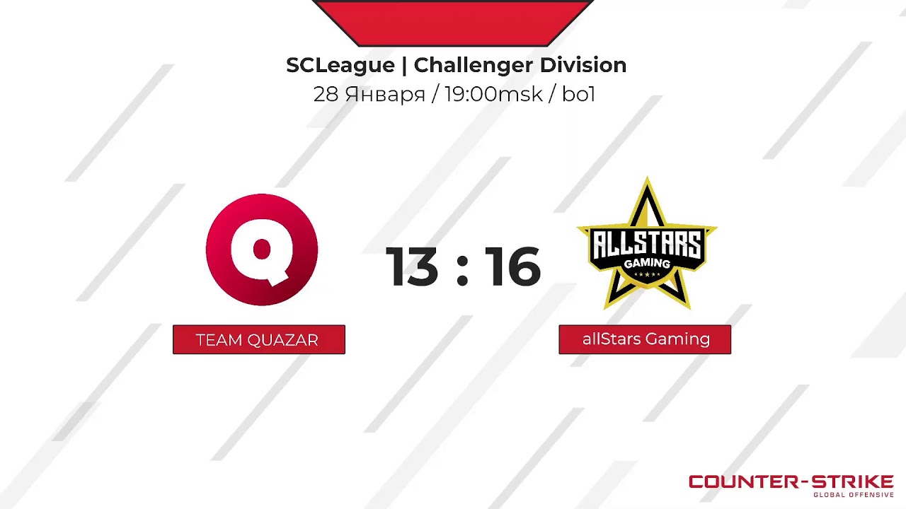 28.01 | TEAM QUAZAR - allStars Gaming | SCLeague Season 8