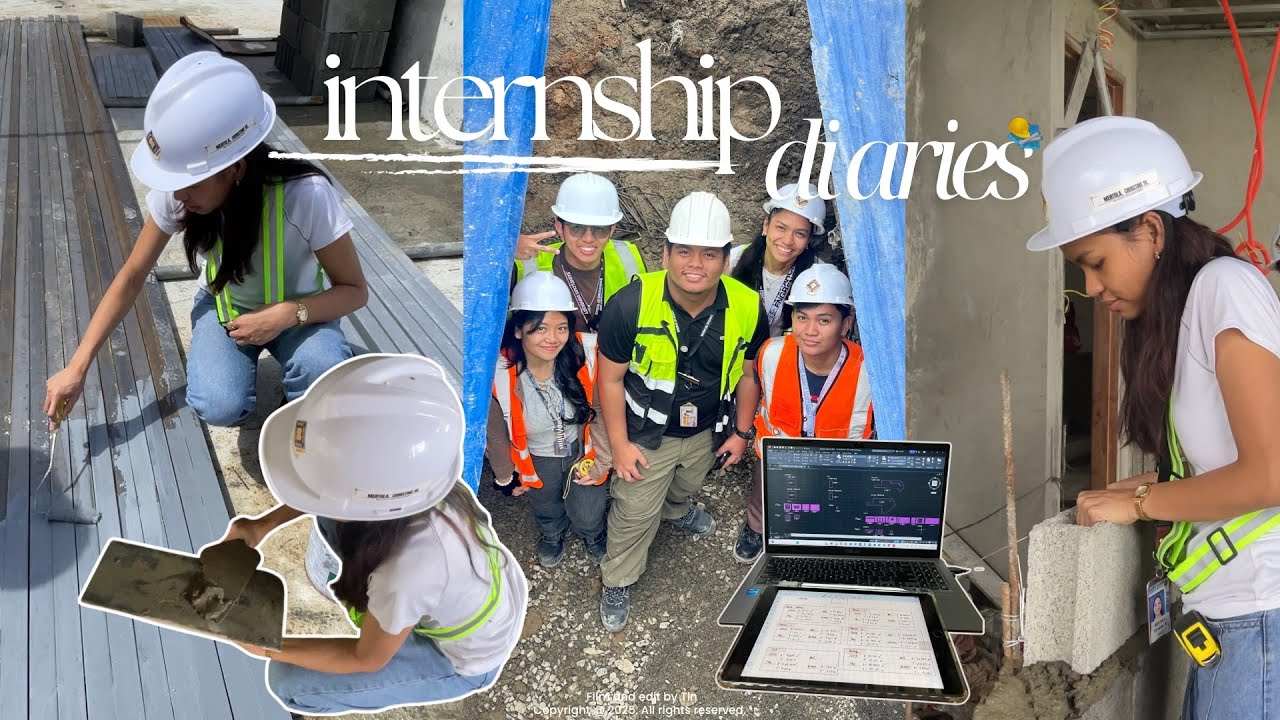 internship diaries🛠️ tried plastering, chb laying, & more | practical experiences during my OJT👷‍♀️