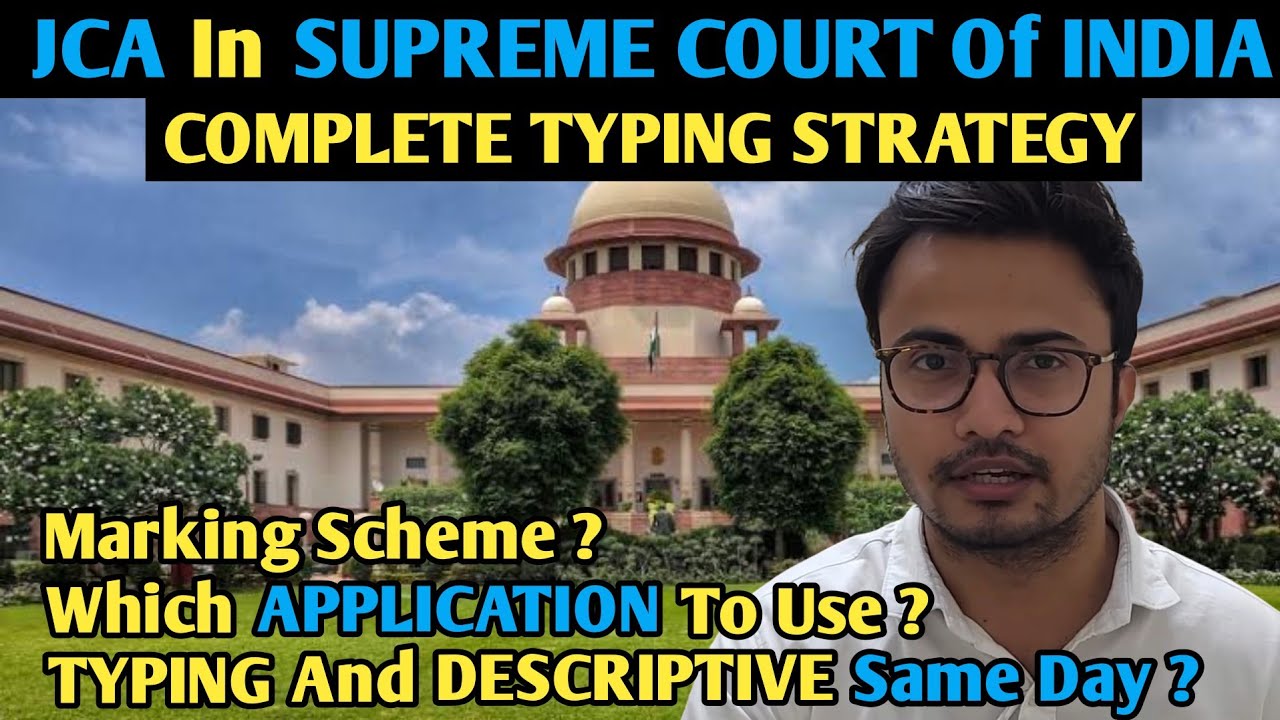 How To Practice TYPING For JUNIOR COURT ASSISTANT In SUPREME COURT Exam?