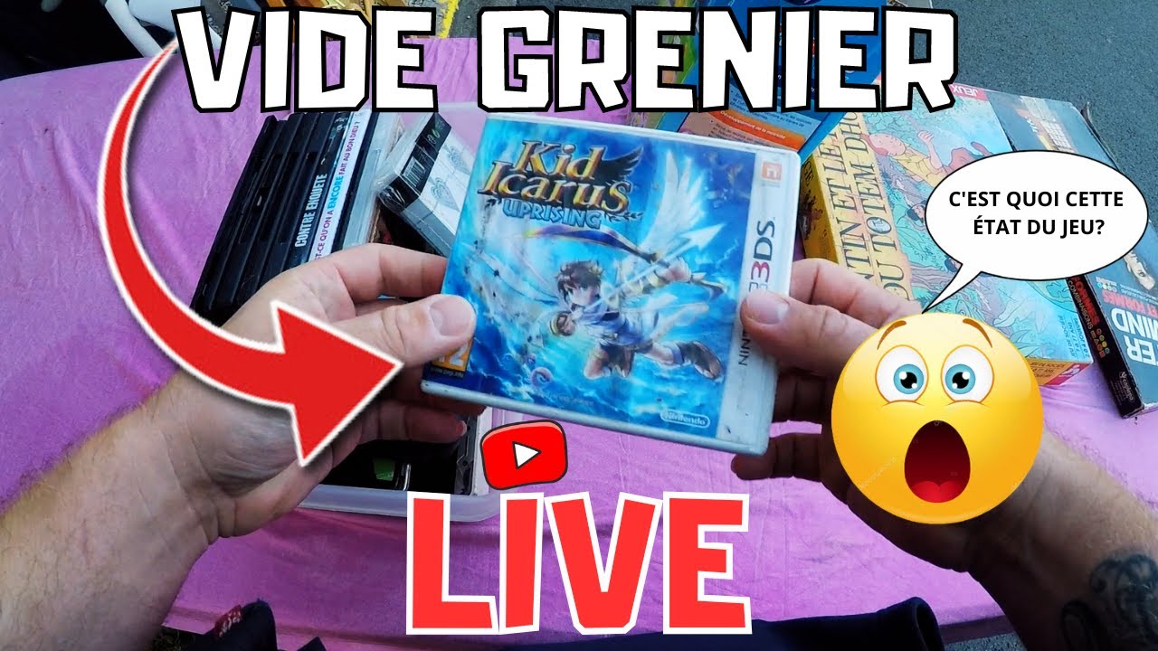 VIDE GRENIER LIVE J'AI HÉSITÉ SUR UN JEUX MAIS JE N'AURAIS PAS DU.....