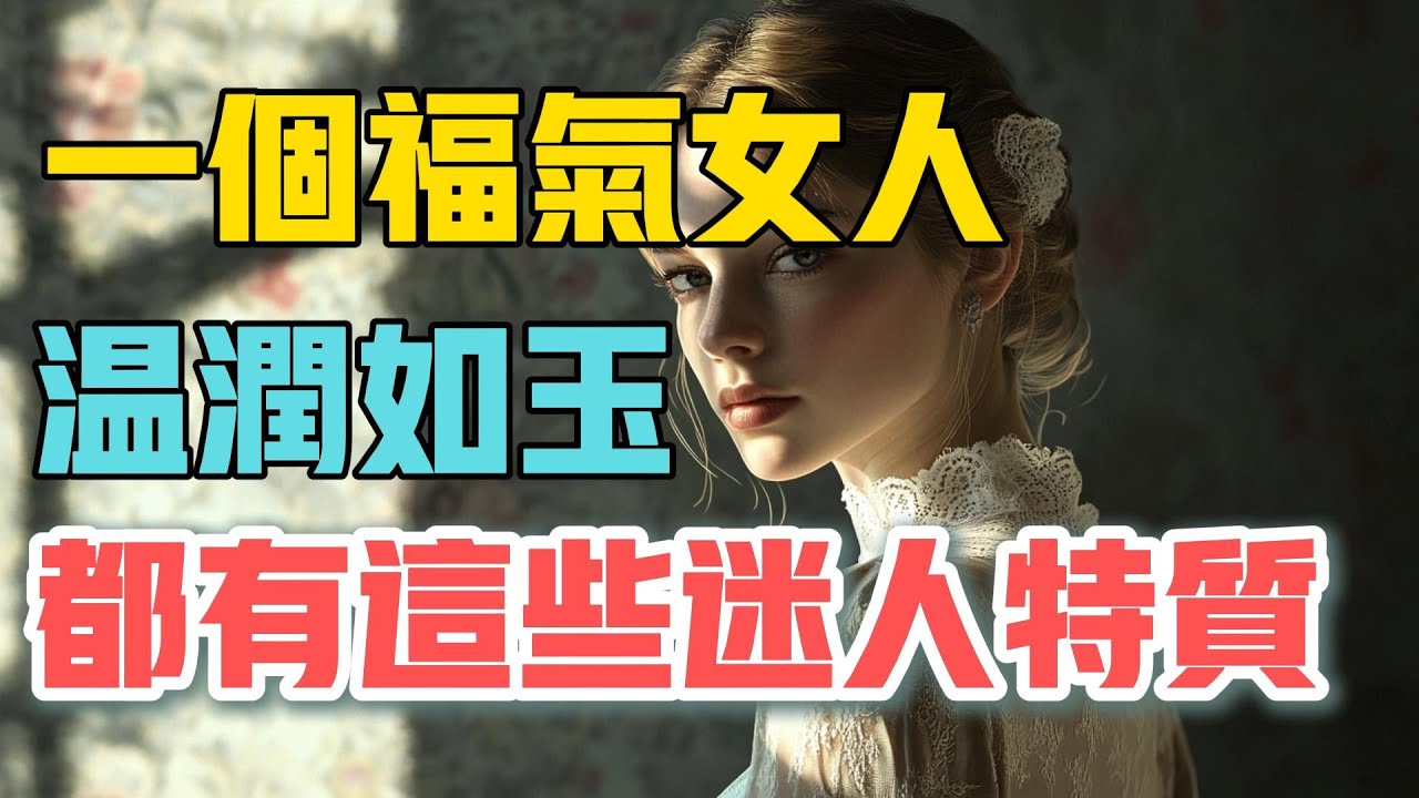 一個福氣深的女人，都有這些迷人特質。