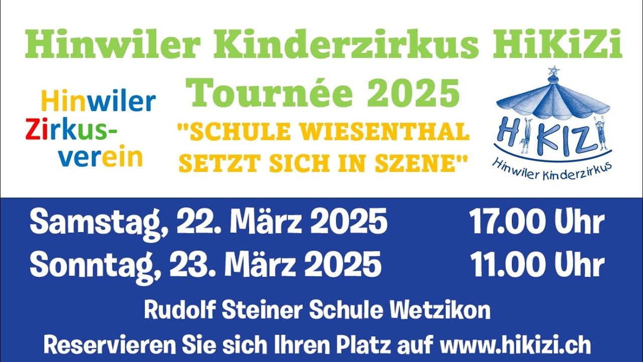 Hinwiler Kinderzirkus HiKiZi Tourn&eacute;e 2025 - Trailer