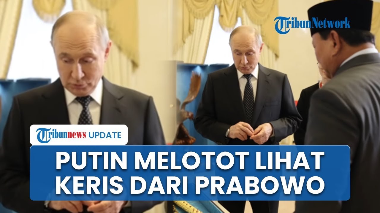 Ekspresi Putin saat Diberi Hadiah Keris oleh Prabowo, Cenderamata Langka Karya Seniman Bali