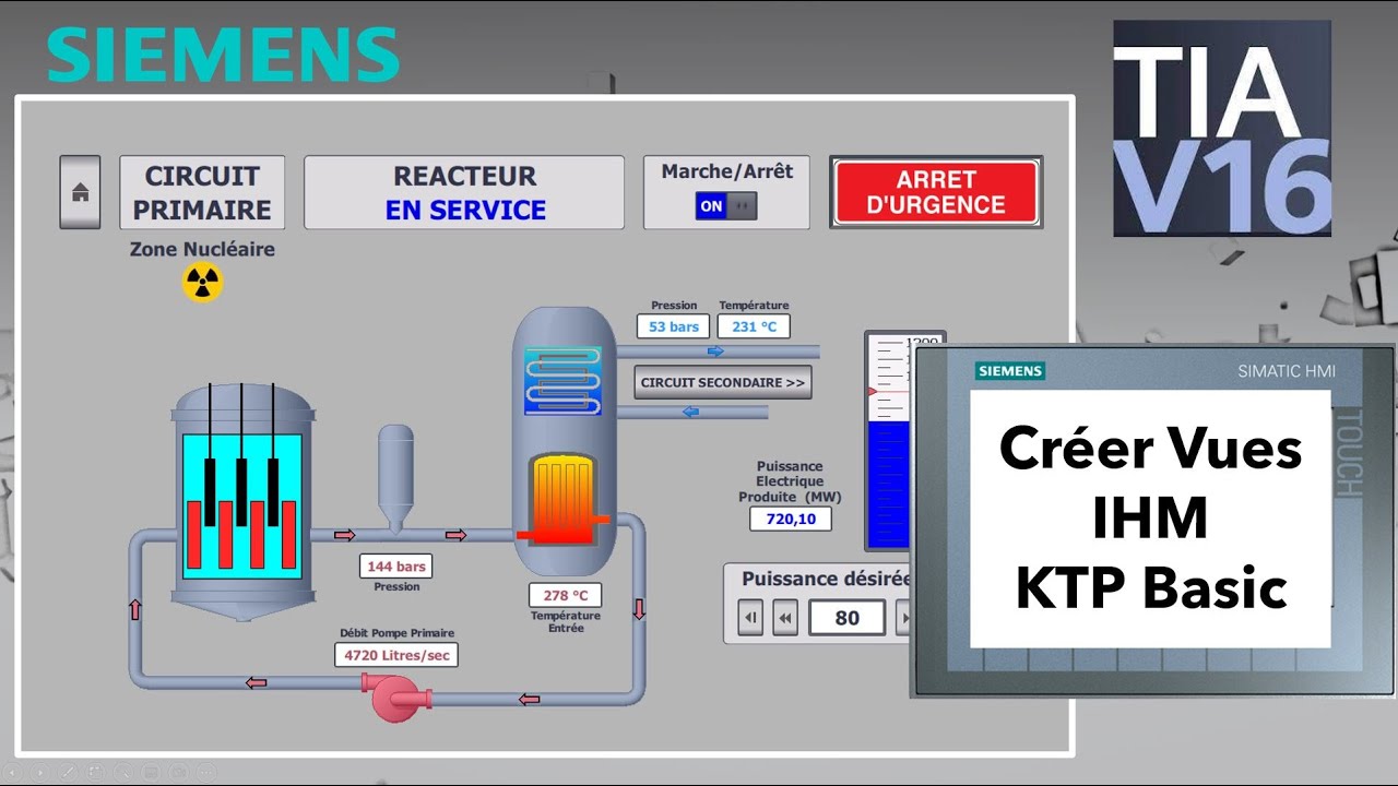 Formation TIA - Créer des vues IHM (KTP Basic) - Pupitre / Supervision