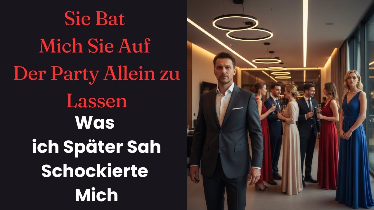 Sie bat mich, sie auf der Party allein zu lassen – was ich später sah, schockierte mich