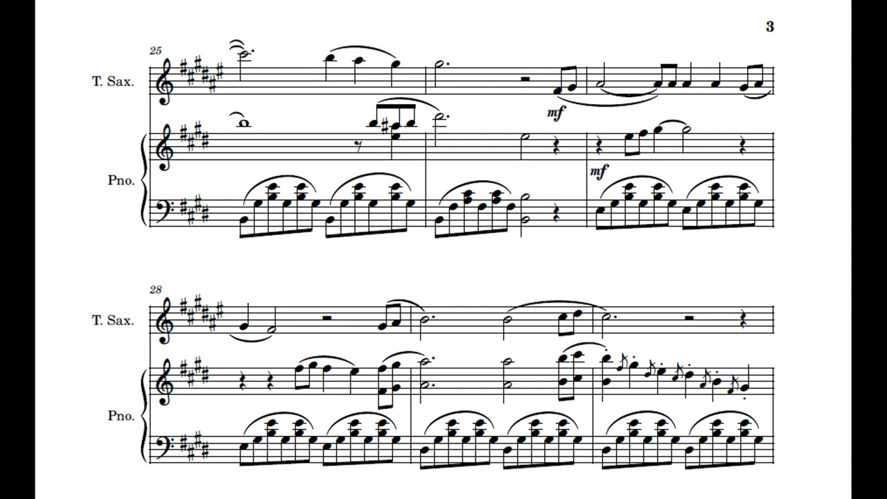 (Il) Faux-rire, for Tenor Saxophone and Piano - Tony Gemayel