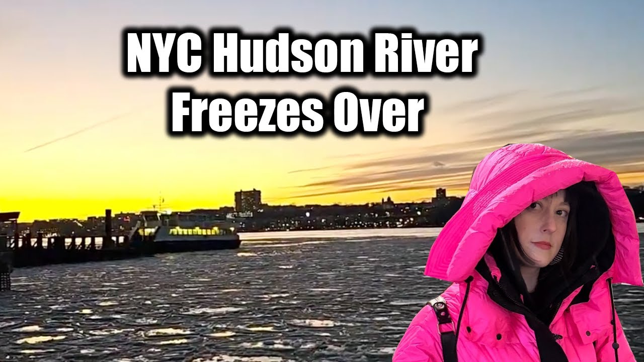 ✨Live✨NYC NYC Hudson River Freezes Over | Sunset Walk on West Side in Extreme Cold #cold #nyc #live