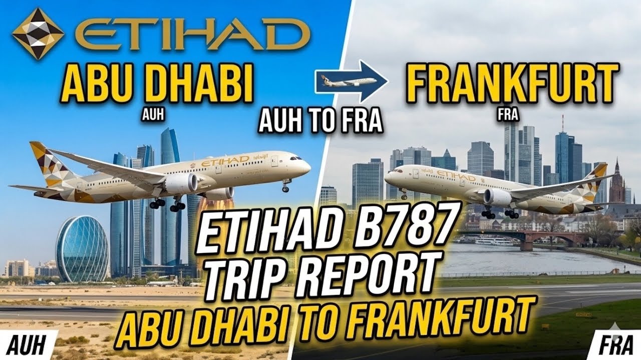 // Trip Report // Abu dhabi to Frankfurt on Etihad 787 Economy class