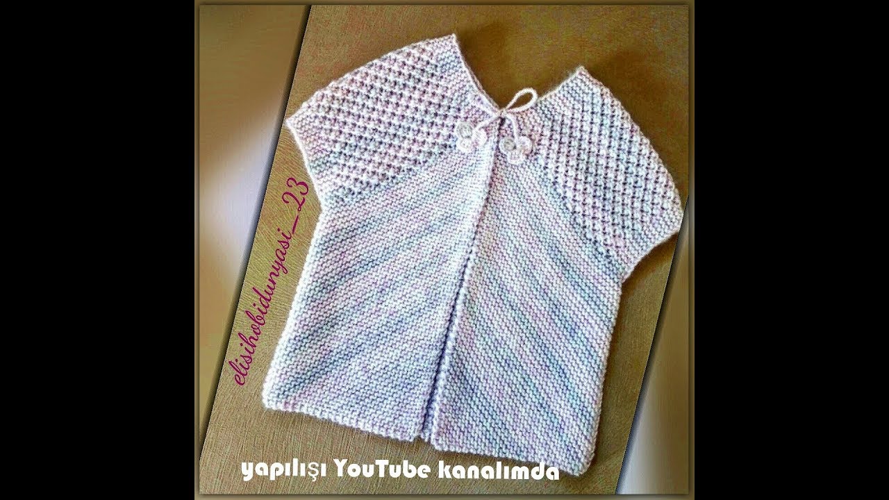 ŞAL YELEK YAPILIŞI part-1 / BEBEK YELEĞİ / BEBEK &Ouml;RG&Uuml;LERİ / DIY /TUTORİAL #bebekyeleği #şalyelek