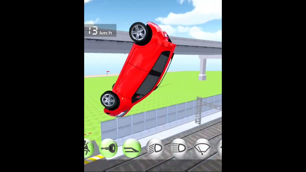 Bullet Train Crash Car 3D Driving Class #shorts #3ddrivingclass