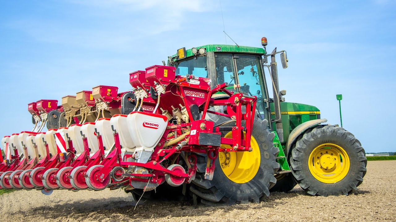 John Deere 6910 + Maschio Gaspardo | Semina Soia