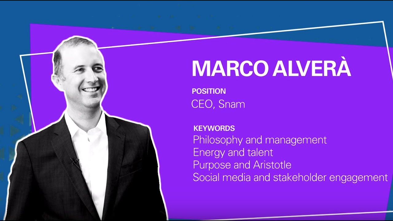 Executive Chat with Marco Alverà, CEO of SNAM