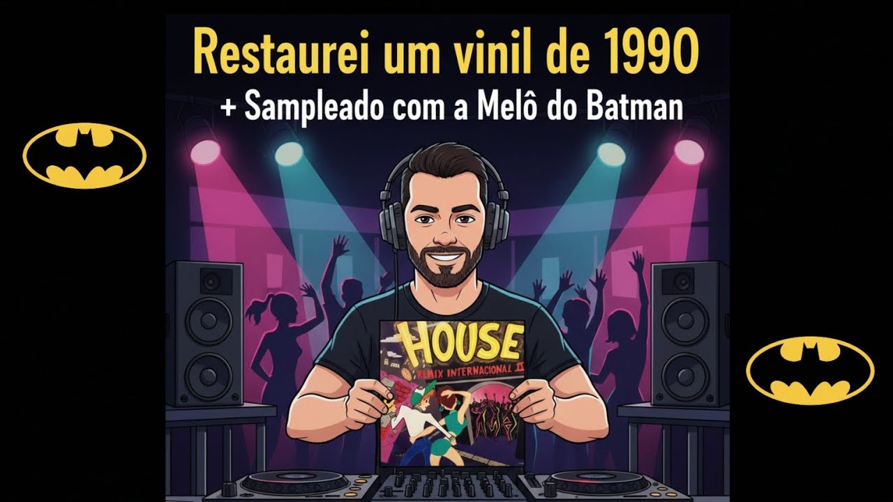 MELÔ DO BATMAN (1988) NO VINILZÃO RESTAURADO + montagem com frases clássicas e risadas do Coringa