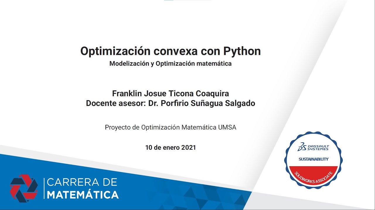 Optimización convexa con Python
