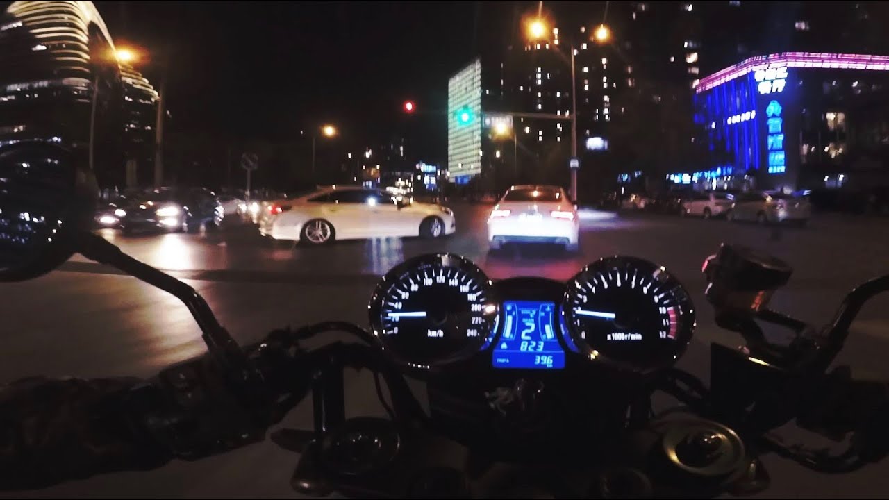 Z900RS深夜炸街：影视级声浪表现，请戴耳机！『CD_katana』