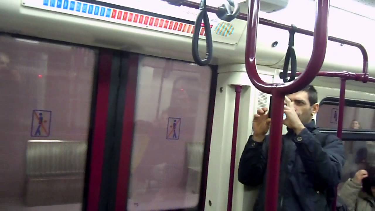Metro Sofia - Line 1 - from 'Sofia airport' to 'Druzhba'