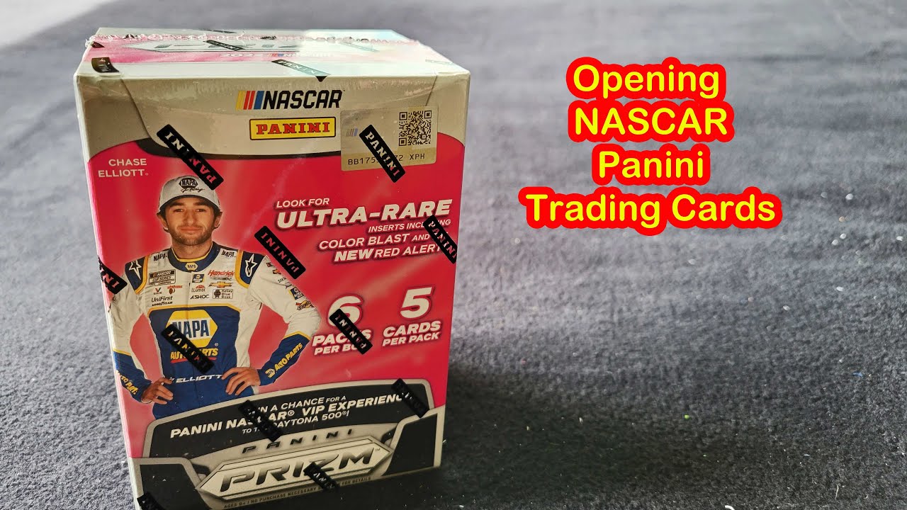 Opening NASCAR Panini trading cards
