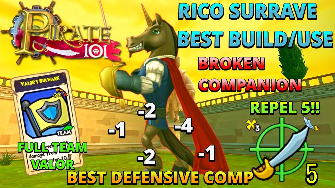 Pirate101 New BROKEN Privateer Companion RICO SURRAVE