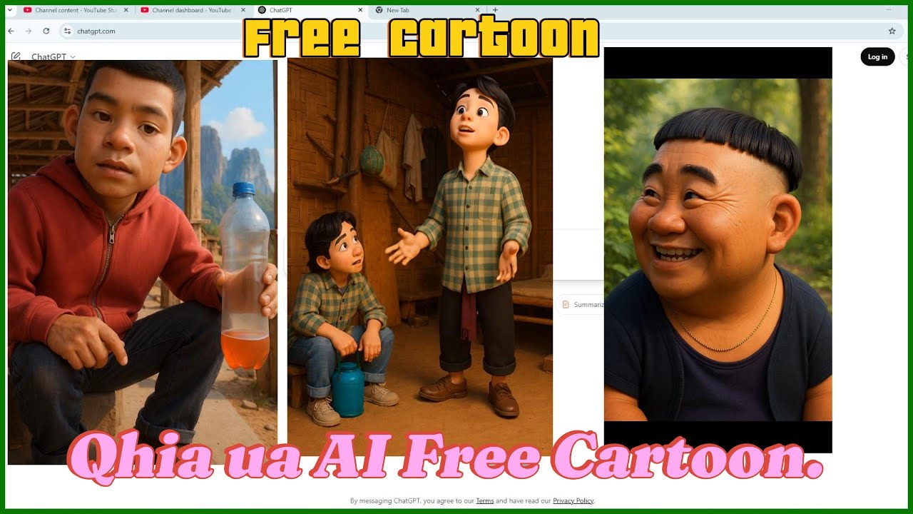 Qhia Free AI CarToon 3D Video