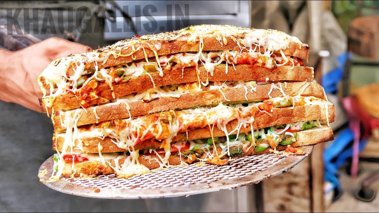 1 KILO HULK SANDWICH | India's Biggest 5 Layered Cheese Sandwich | Indian Street Food