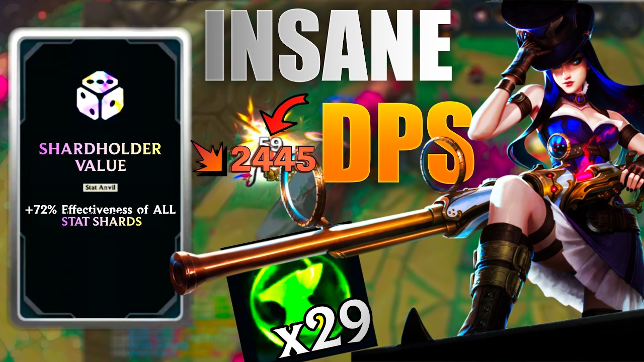 High Roll Shardholder + Caitlyn = .50 MACHINE GUN | Arena God