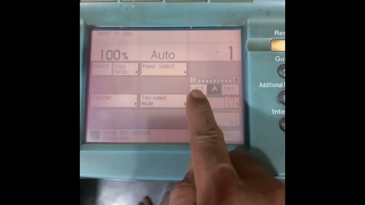 How to change density in canon ir3300 printer