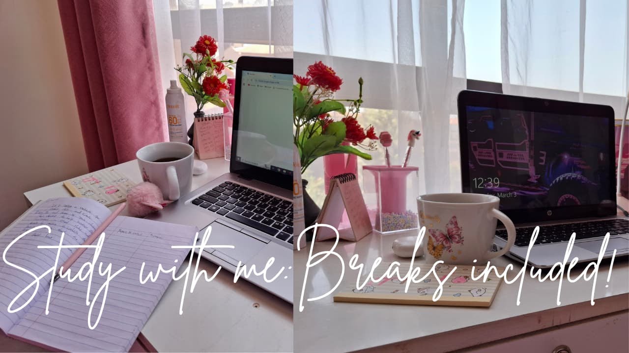 Study with me (because I have to): Aesthetic Desk Vlog| Boosting Productivity