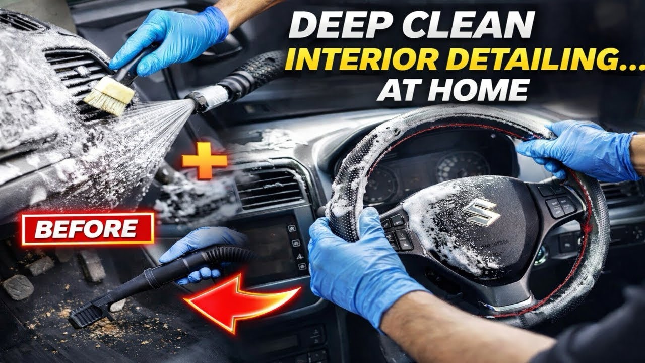 Deep Cleaning My Maruti Suzuki Brezza ZDI+ Interior at Home | Complete DIY Car Interior Detailing