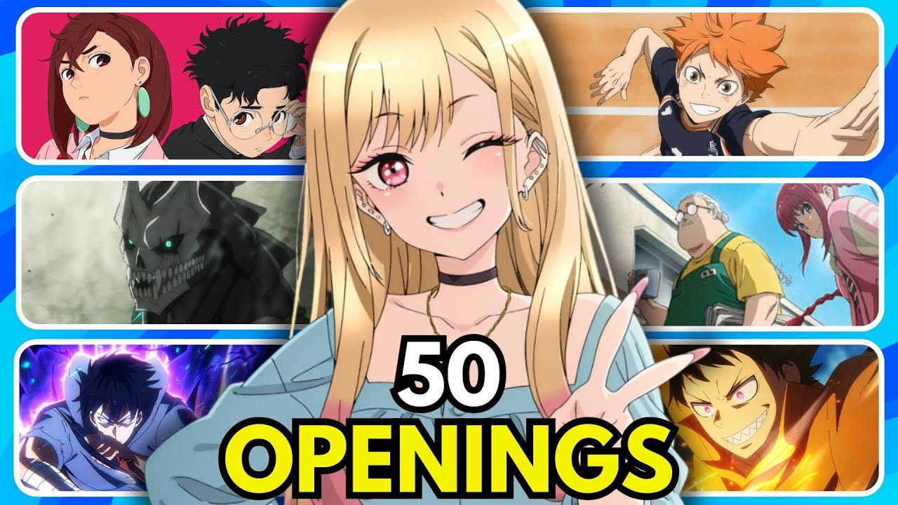 ANIME OPENING QUIZ🔥 - 50 Openings [VERY EASY - VERY HARD]