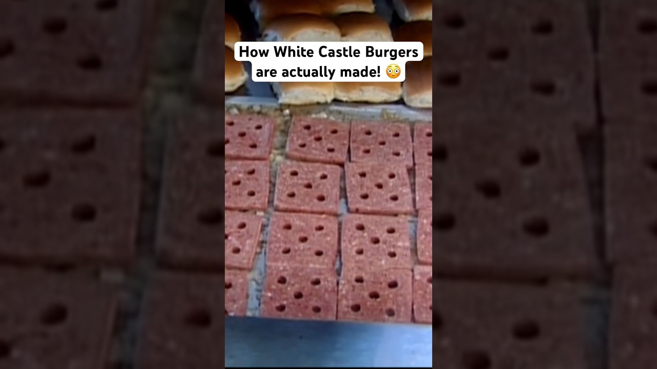 How White Castle Burgers are actually made! 😳 #whitecastleteam #howitsmade #burger