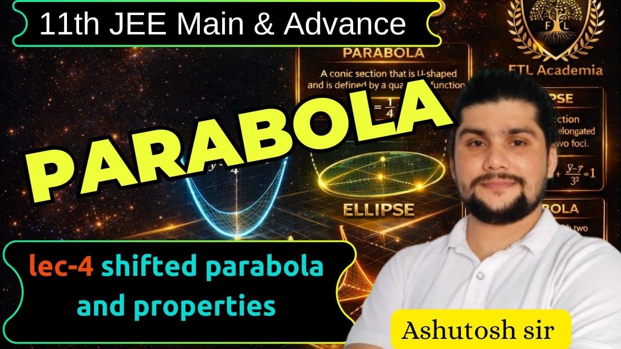Conic Sections Class 11th Parabola │JEE Main │ Advance 
