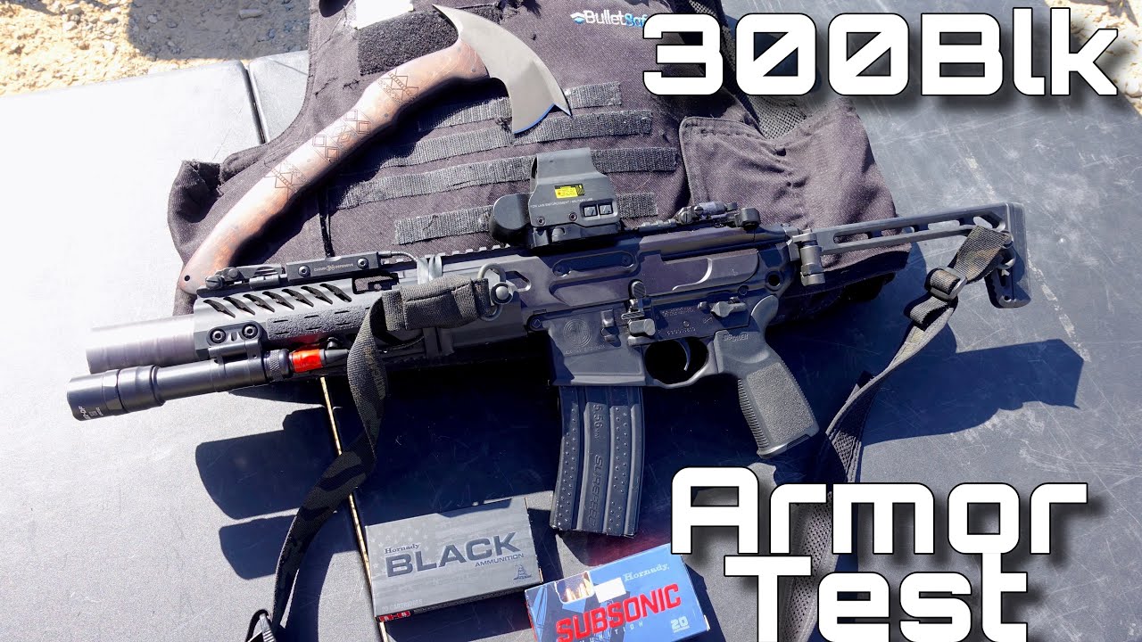 Hornady 300 Blackout vs Lvl IIIA Soft Armor