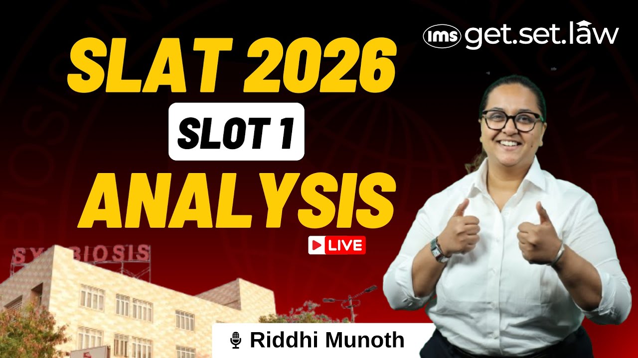 SLAT 2026 Analysis | Slot 1 Analysis | SLAT Law Exam 2026 Difficulty Level | Slat 2026 Cut-off