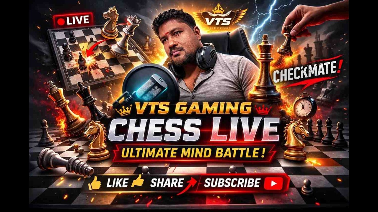 VTS Gaming Chess Live ♟️ Ultimate Mind Battle Begins! 🔥