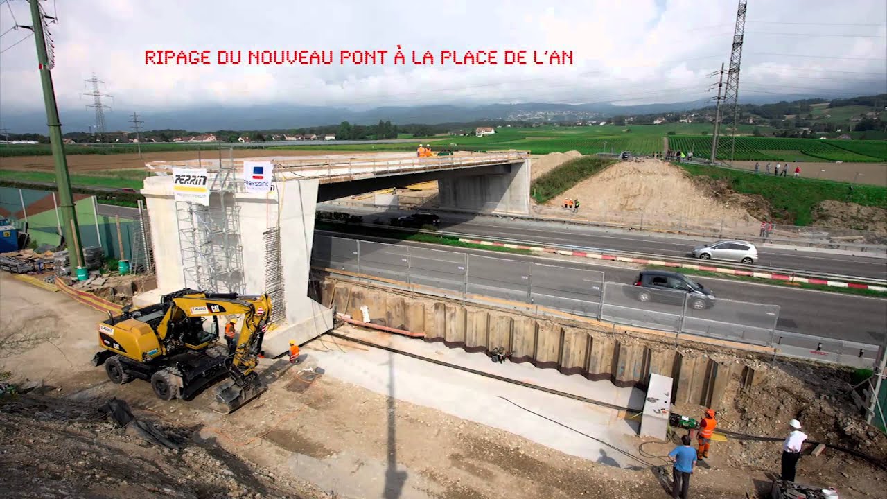OFROU Luins - Mise en place d&rsquo;un nouveau pont