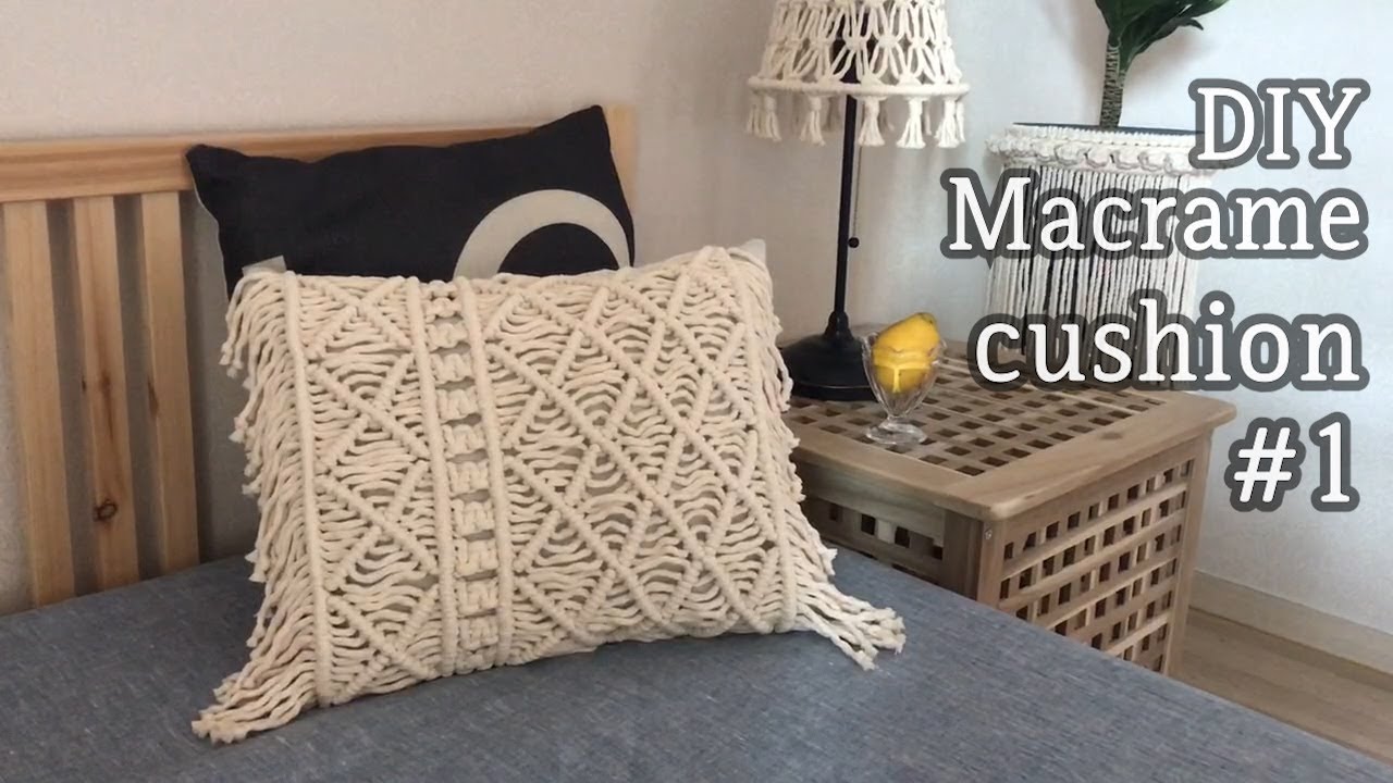 [Eng sub] DIY Macrame cushion #1 / 마크라메 쿠션 #1