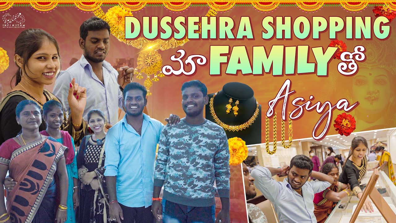 Dussehra Shopping || Maa Family Tho Asiya || Patas Asiya || Jabardasth Nukaraju || Infinitum Media