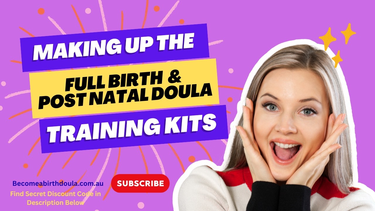 Cooking up Full Doula Training Courses kits (plus a secret 50%disc code at end of this video)