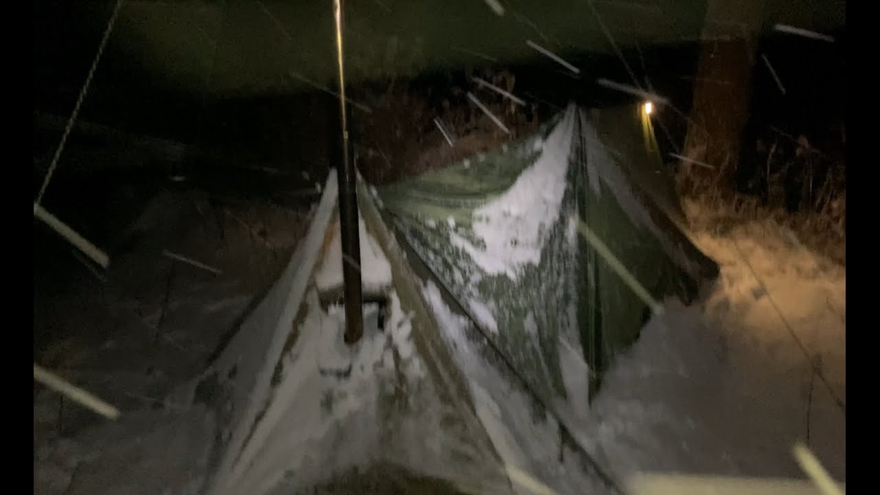 雪が降り止まない森の中で一人　焚火と薪ストーブで雪中キャンプを楽しむ　2025.01下旬　山の寺キャンプ場【チャン爺のソロキャンプ】