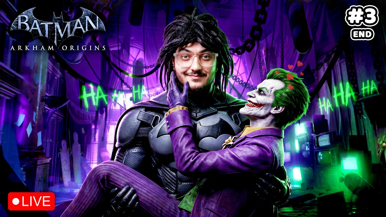 🔴Joker Se Pyaar Ho Gaya | Batman Arkham Origins - Final Battle LIVE | Part 3