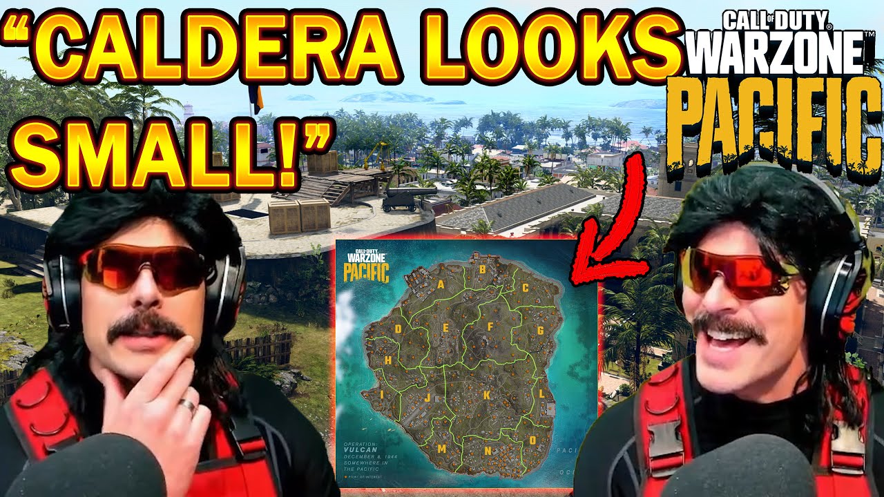 DrDisrespect Reacts To Caldera Warzone's NEW Map & Its Patch Notes! (Pacific Map!)