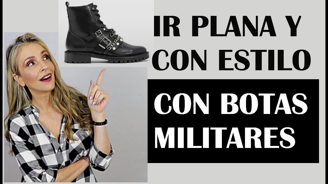 Plana y estilosa con BOTAS MILITARES | COMBAT BOOTS | BOTAS MOTERAS (Tu Asesora de Imagen y Moda)