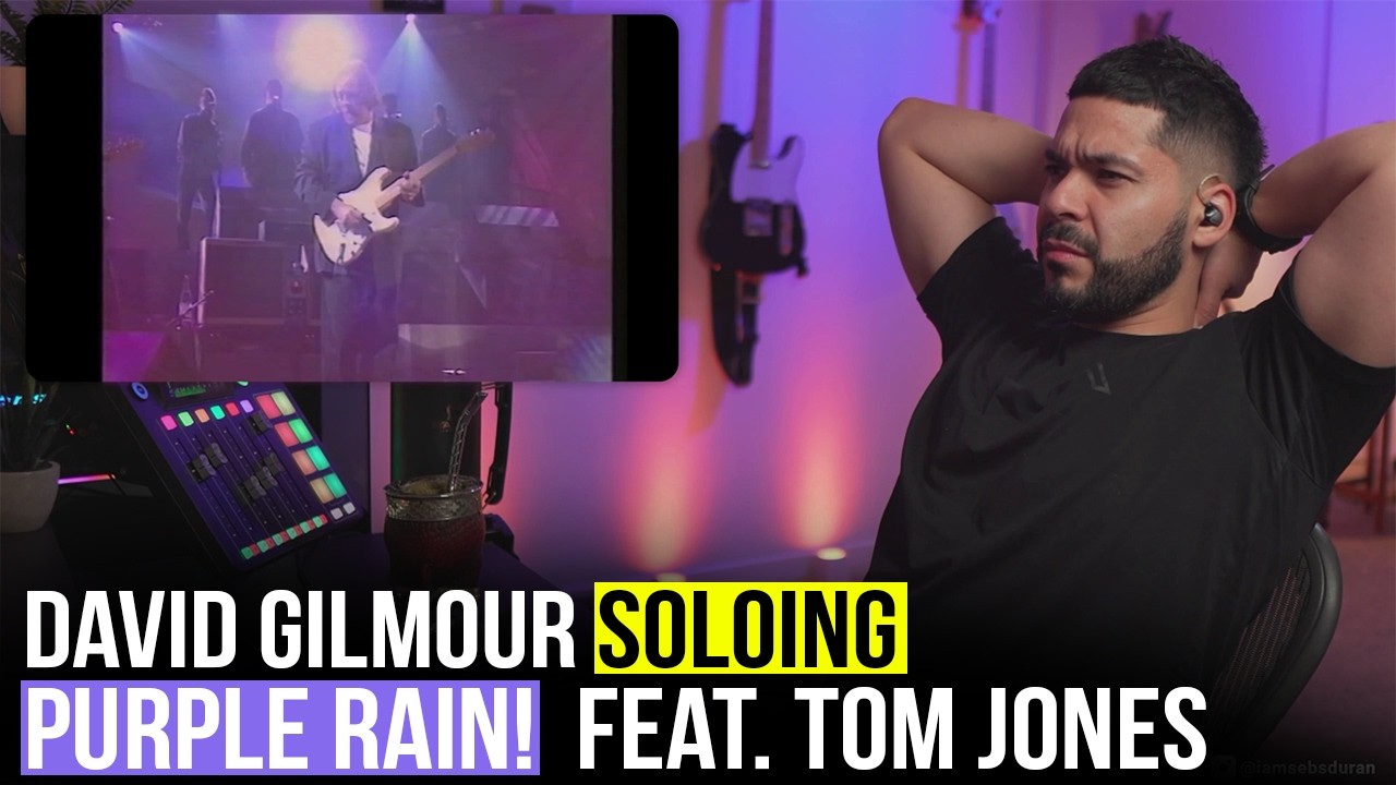 David Gilmour soloing PURPLE RAIN brings me to TEARS! With Tom Jones (Reaction!)